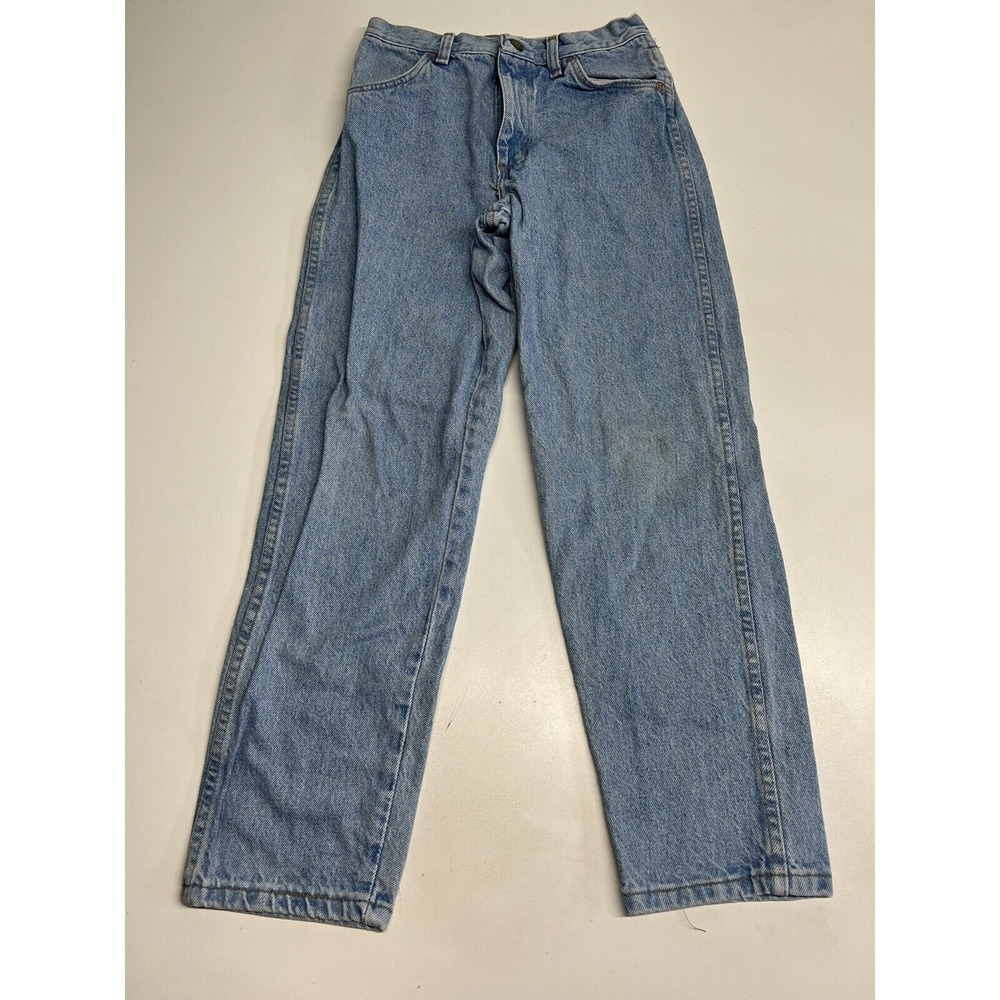 Rustler Youth Denim Jeans Size 14 Regular Snap Button‎ Zip Fly 100% Cotton Vtg